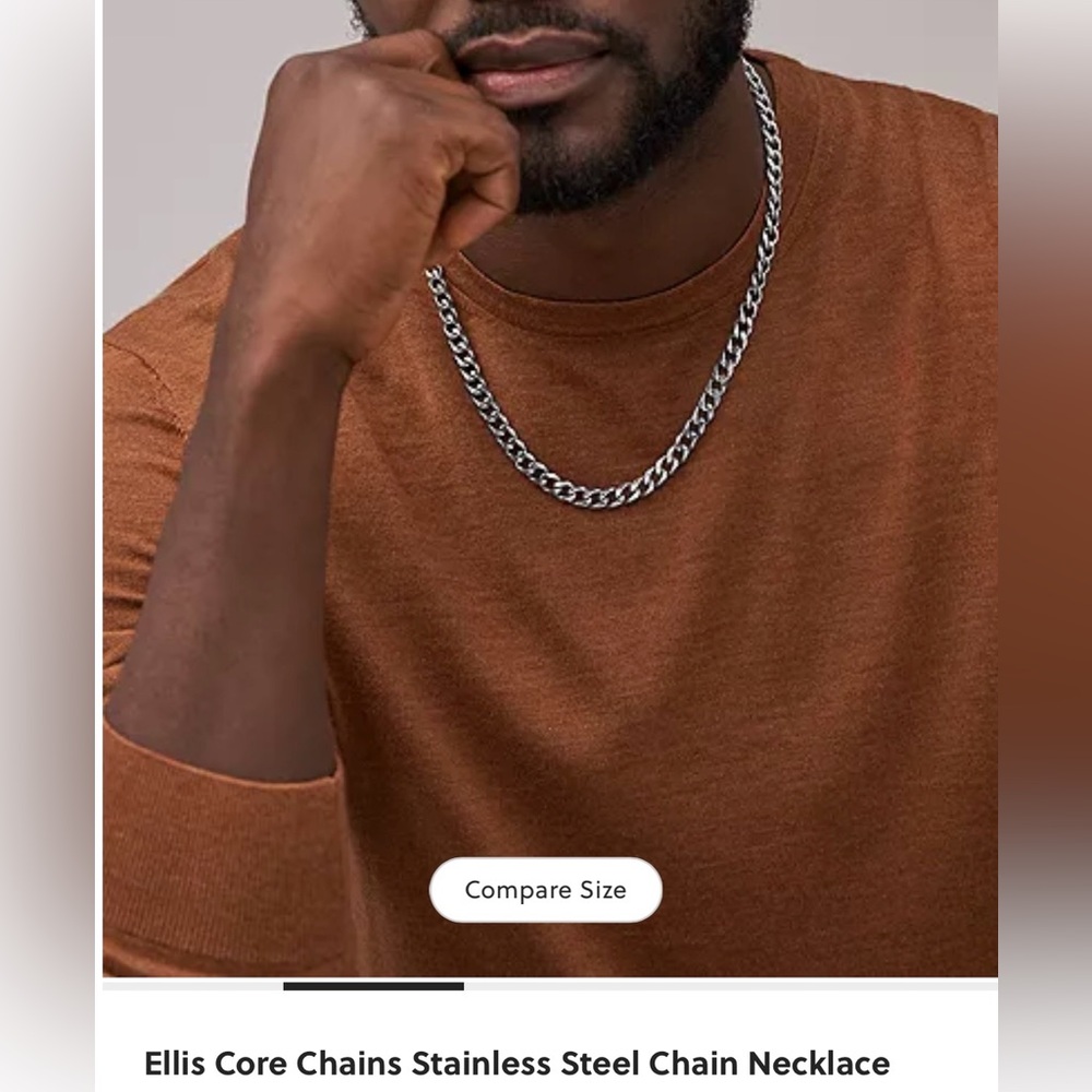 Fossil Ellis Core Chains Stainless Steel Chain